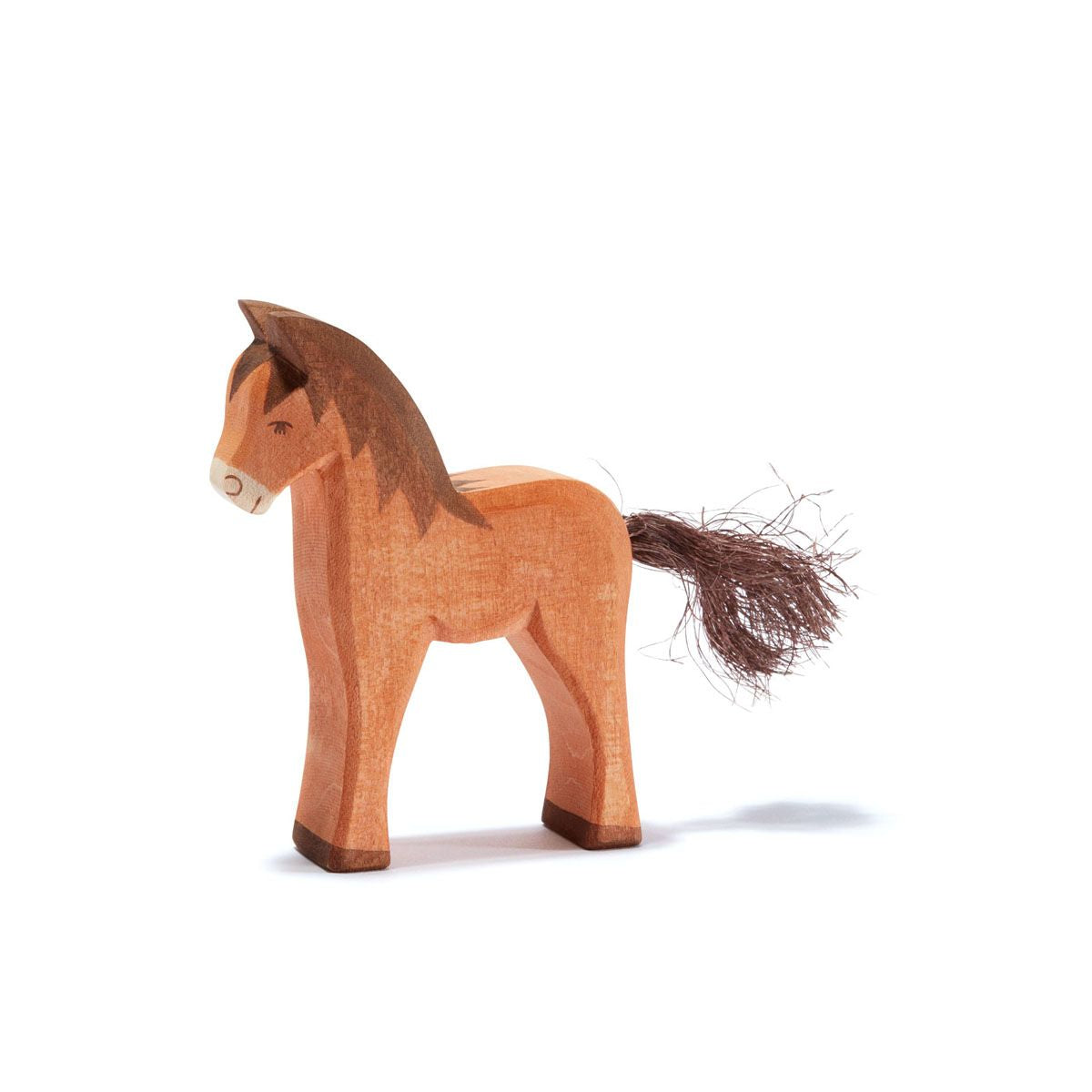 Ostheimer Pferd braun – Holzfigur Pferd & Fohlen