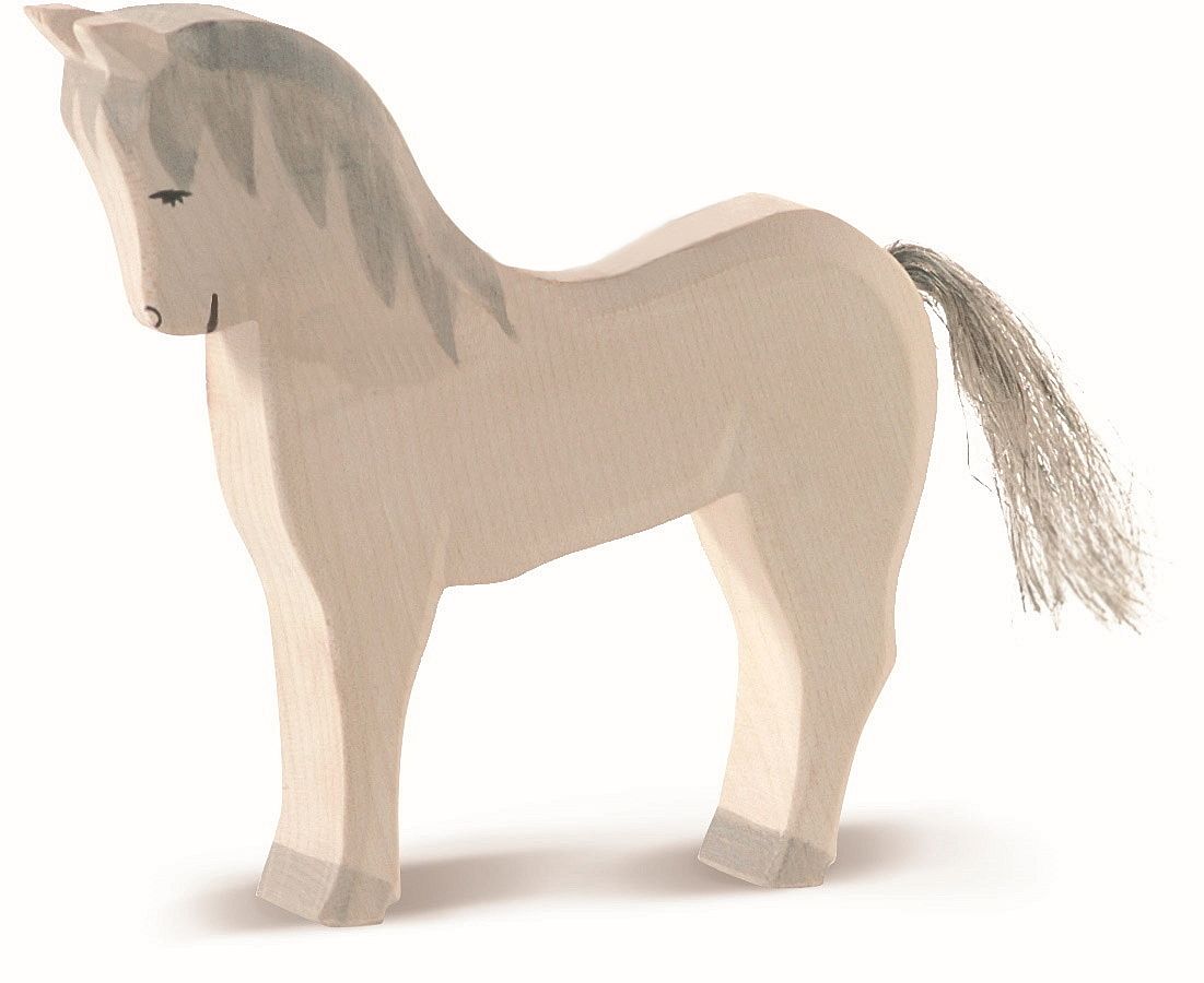 Ostheimer Pferd weiß – Holzfigur Pferd & Pony