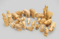 Estia Arche-Figuren aus Holz – 23 Teile, handgeschnitzt und unbehandelt