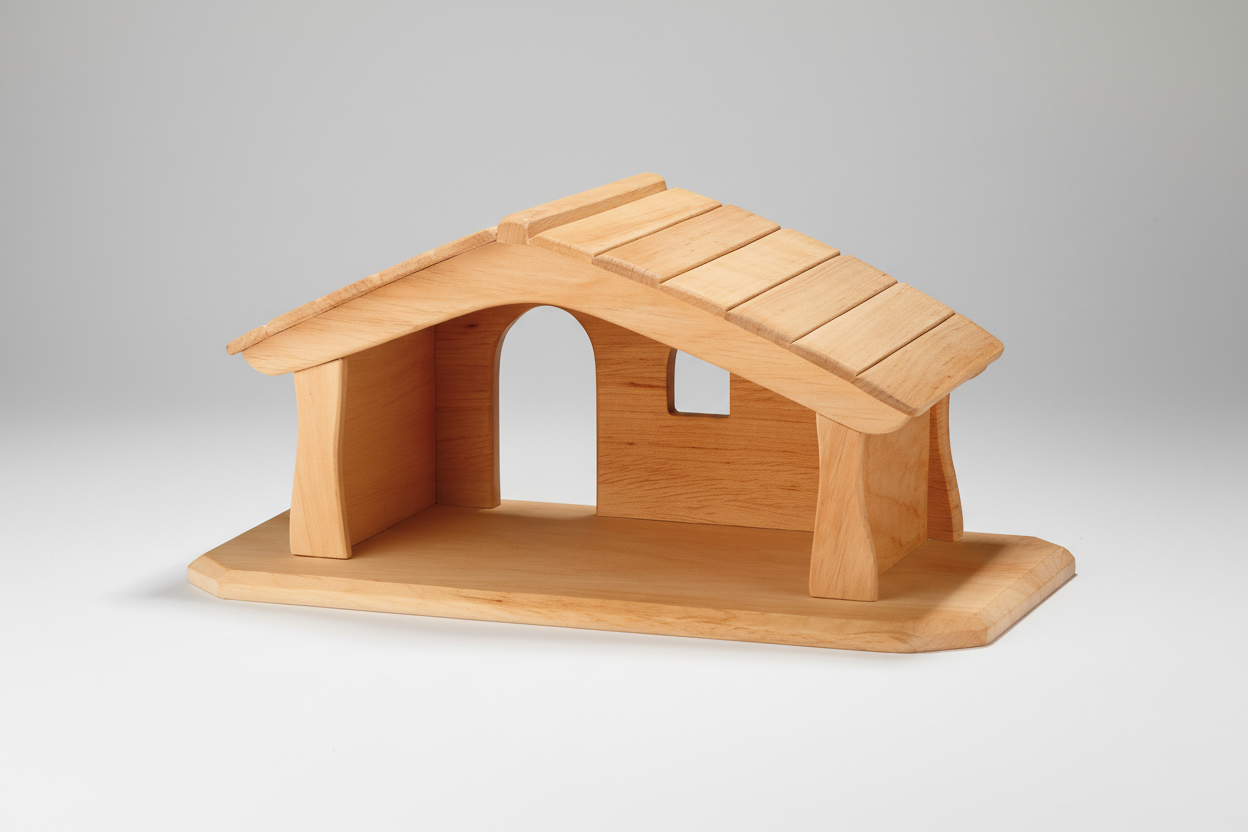 Ostheimer Krippenstall Stall  natur mini 65600