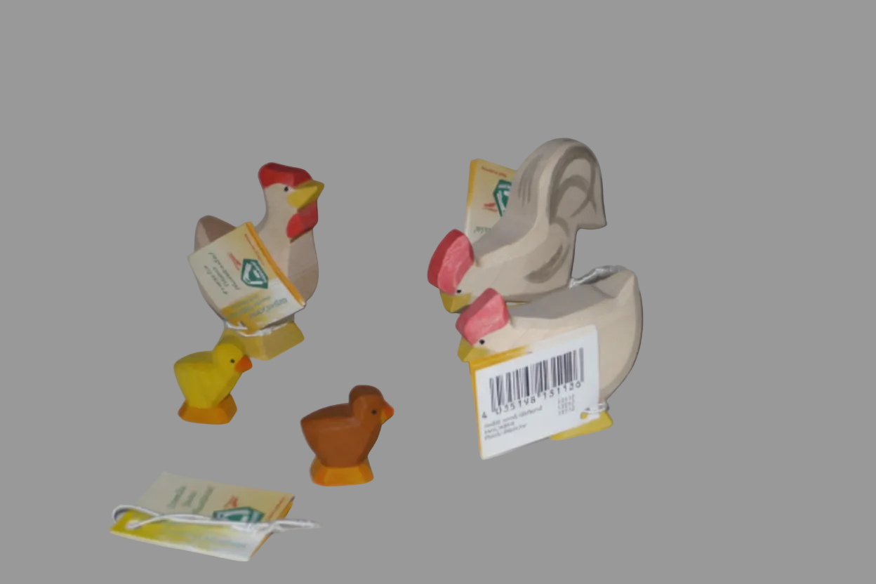 Ostheimer Hühner Hühnergruppe weiß 5tlg.13110