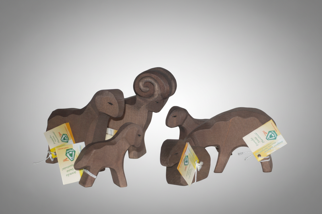 Ostheimer Schafe braun – Holzfiguren