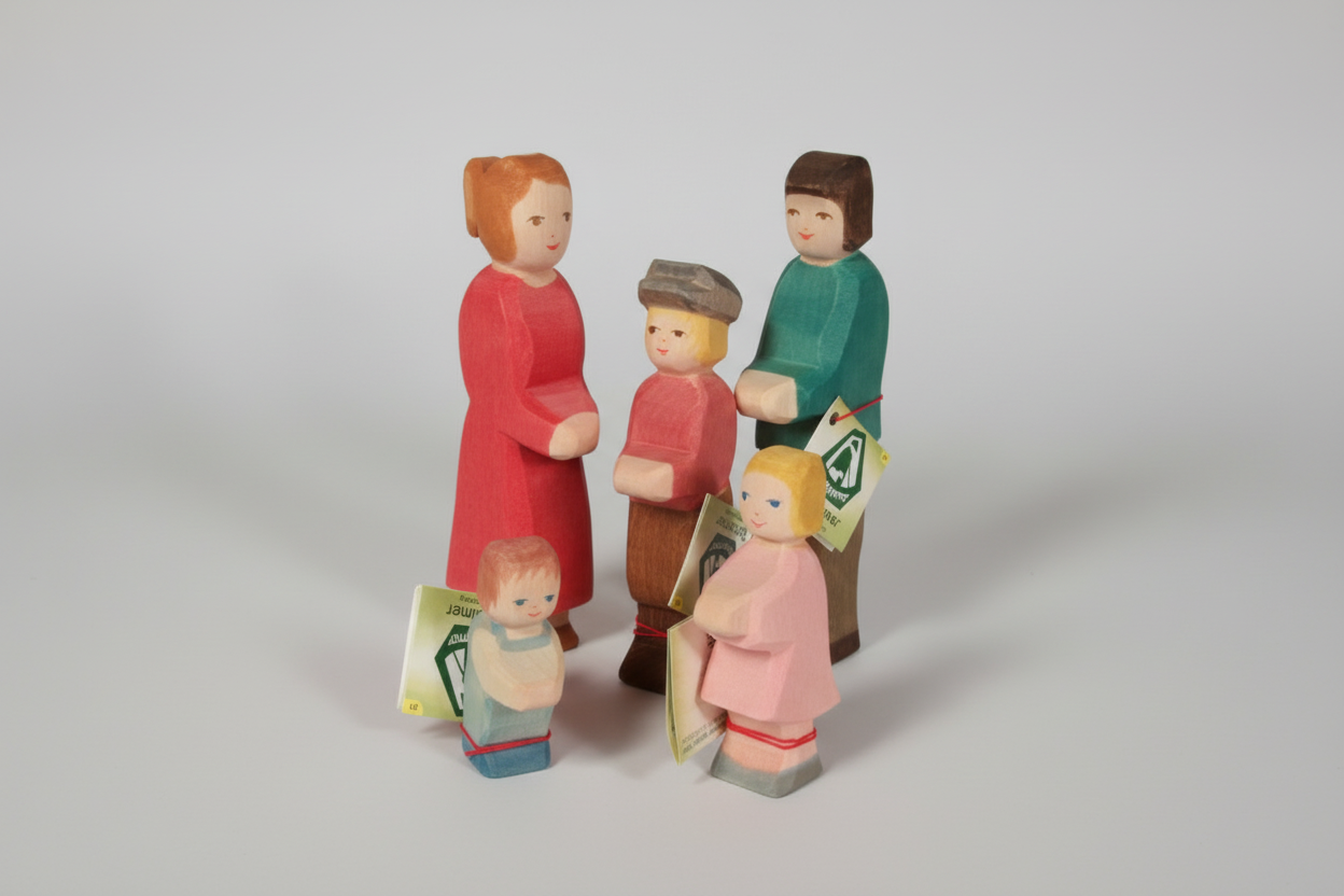 Ostheimer Familie Vater, Mutter, Sohn, Tochter, Wickelkind