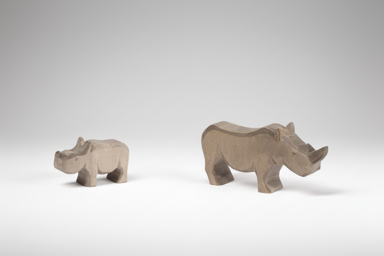 Ostheimer Nashorn Groß klein 2 tlg