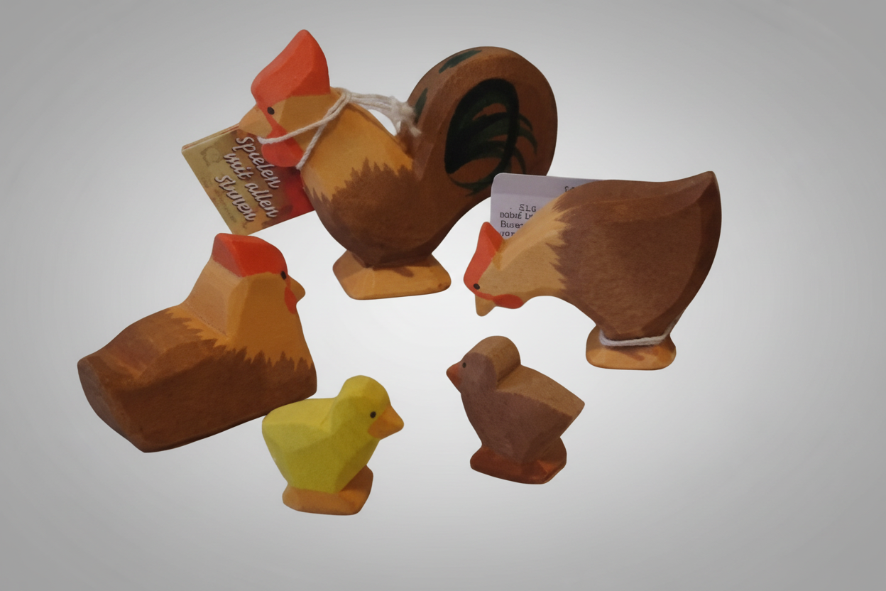 Ostheimer Hühner Hühnergruppe bunt 5tlg. 13120