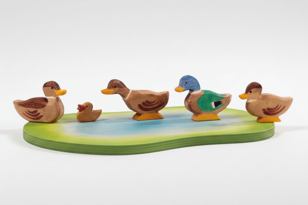 Ostheimer Enten 5 tlg & Teich