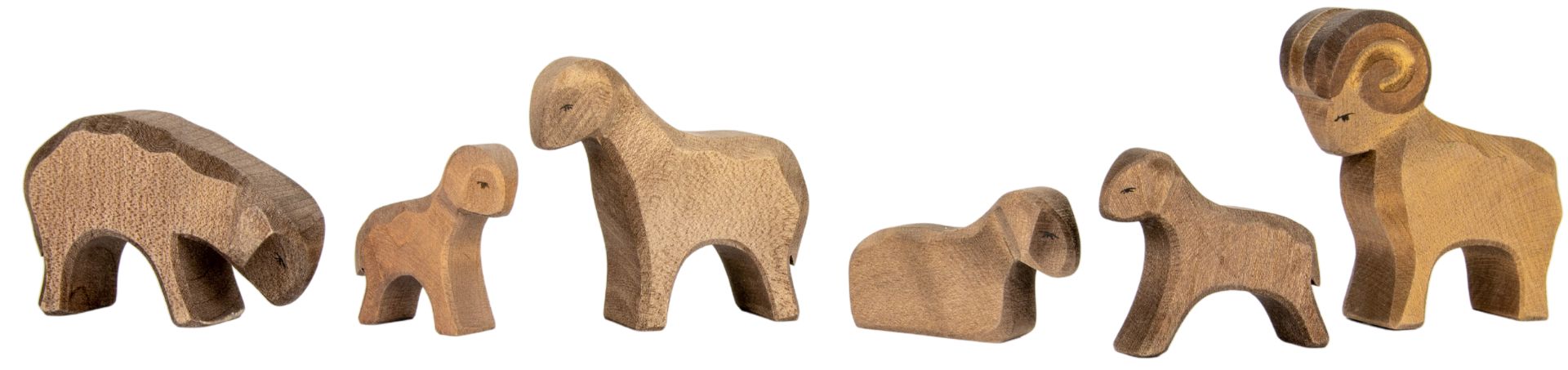 Ostheimer Schafe braun – Holzfiguren
